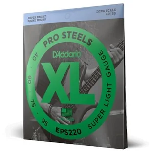 DAddario EPS 220 Pro Steels struny do gitary basowej 40-95 - Struny gitarowe  - miniaturka - grafika 1