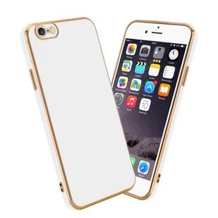 Etui ochronne Cadorabo do Apple iPhone 6 PLUS / 6S PLUS w kolorze białym etui na telefon komórkowy silikonowe etui ochronne na aparat fotograficzny z TPU - Etui i futerały do telefonów - miniaturka - grafika 1