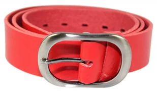 Pasek Damski Skórzany CEZ-MAR (PL) Skóra Naturalna Licowa Gładki 40 mm CZERWONY - Paski Pasek Damski Skórzany CEZ-MAR (PL) Skóra Naturalna Licowa Gładki 40 mm CZERWONY - Paski - miniaturka - grafika 5