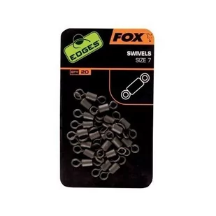 Krętliki Fox Edges Swivels Standard rozm 7 x 20 - Inne akcesoria dla wędkarzy - miniaturka - grafika 1
