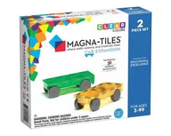 Klocki - klocki magnetyczne Cars 2 elementy Magna Tiles - miniaturka - grafika 1