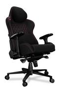 Fotele i krzesła biurowe - Fotel komputerowy biurowy YUMISU 2050 Magnetic Black Pink Tkanina - miniaturka - grafika 1