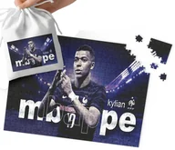 Puzzle - PUZZLE - KYLIAN MBAPPE WZORY DLA MAŁEGO PIŁKARZA 120el + WORECZEK - miniaturka - grafika 1
