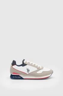 Sneakersy męskie - U.S. POLO Sneakersy - Biały -  - 42 EUR(42) - NOBIL003 WHI-LGR01 - grafika 1