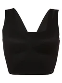 Biustonosze - sloggi - Top damski z wypełnieniem ZERO Feel Flow, czarny - miniaturka - grafika 1