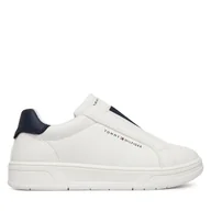 Buty dla chłopców - Sneakersy Tommy Hilfiger Low Cut Sneaker T3X9-34359-1355 M Biały - miniaturka - grafika 1