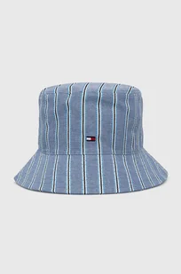 Tommy Hilfiger kapelusz kolor niebieski - Czapki damskie - miniaturka - grafika 1