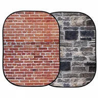 Tła fotograficzne - Lastolite Urban 1.5x2.1m Red brick/Grey Stone - miniaturka - grafika 1