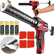 Pistolety do silikonu - Wyciskacz Pistolet Do Silikonu Kleju Mas Automatyczny Akumulatorowy Led - miniaturka - grafika 1