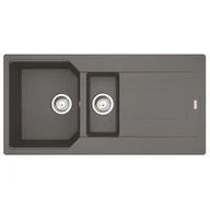 Zlewozmywaki - Franke Urban UBG 651-100 GSC Zlewozmywak granitowy półtorakomorowy 100x50 cm kamienny szary 114.0687.303 - miniaturka - grafika 1