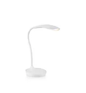 Lampy stojące - Markslojd SWAN USB LED 106093 Lampka biurkowa Biały - miniaturka - grafika 1