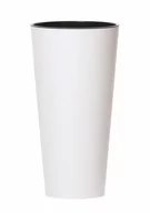 Donice - Prosperplast Doniczka Tubus Slim Shine, biała, 20 cm, 8 L - miniaturka - grafika 1