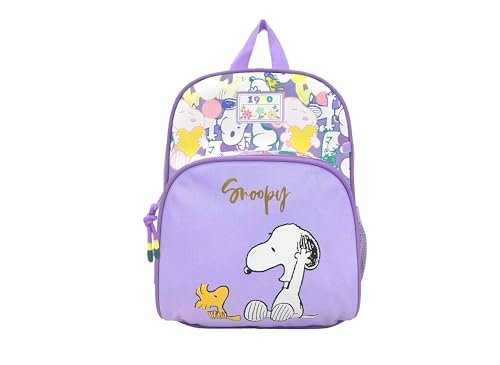 CyP Brands Snoopy Plecak, Przedszkole, Materiały szkolne, Torba, 1950, Fioletowy, Oficjalny produkt, Fioletowy, Estandar