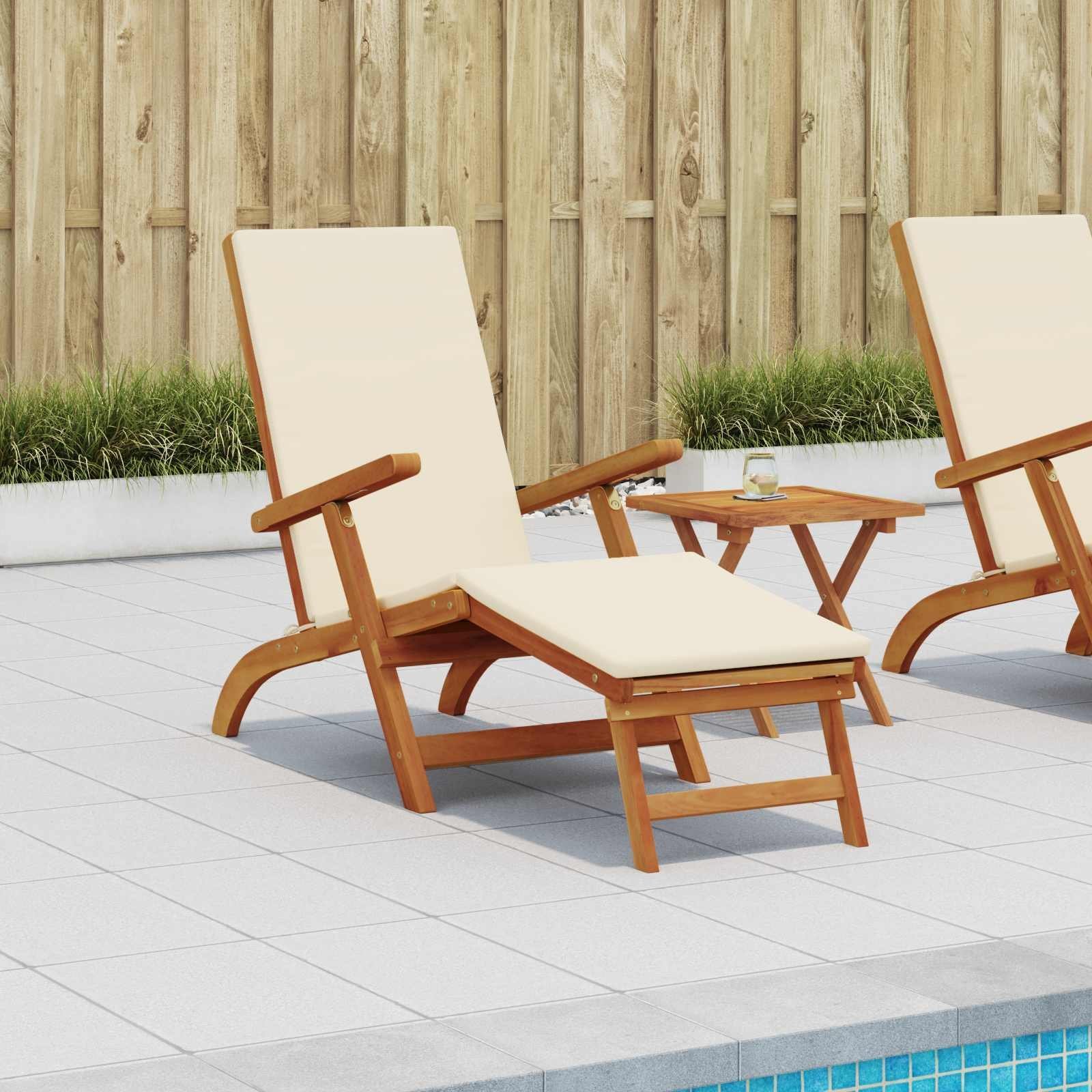 vidaXL Leżak z funkcją pochylania i składania 55 x 146 x 91 cm 42025001