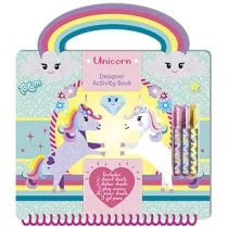 Totum Zestaw kreatywny Designer Activity Book Jednorożce - Szkolne artykuły papiernicze - miniaturka - grafika 1