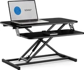 Biurka gamingowe - Biurko SENSE7 konwerter biurowy Czarne 81 cmx40 cm - miniaturka - grafika 1