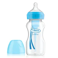Butelki dla niemowląt - Dr. Brown'S Butelka Do Karmienia Szeroka Szyjka 270Ml Options Plus Niebieska 1 Sztuka - miniaturka - grafika 1