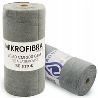 Akcesoria do mycia samochodu - RĘCZNIKI Z MIKROFIBRY NA ROLCE SZMATKI ŚCIERECZKI DELIKATNE 30x30cm 50szt - miniaturka - grafika 1