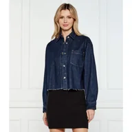 Kurtki damskie - Tommy Jeans Kurtka Cropped Fit - miniaturka - grafika 1