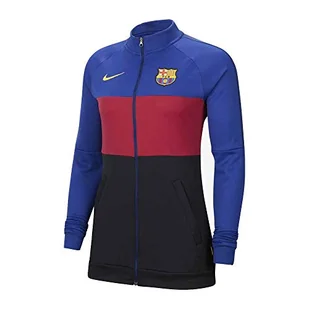 Nike Damska kurtka sportowa FCB W NK I96 ANTHM TRK JKT, głęboki królewski błękit/szlachetna czerwona/(Amarillo) (bez spon-Home), XL - Kurtki damskie - miniaturka - grafika 1