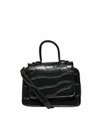 Torebki damskie - ONLY Womens ONLPETRA Croco PU Bag torebka podręczna, czarna - miniaturka - grafika 1