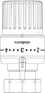 Głowice termostatyczne - Głowica termostatyczna VINDO RTD, na zacisk, biała, do zaworów RTD-DANFOSS - miniaturka - grafika 1
