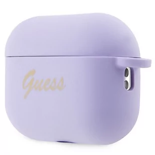 Guess GUAP2LSCHSU AirPods Pro 2 cover purpurowy/purple Silicone Charm Heart Collection - Akcesoria do słuchawek - miniaturka - grafika 3