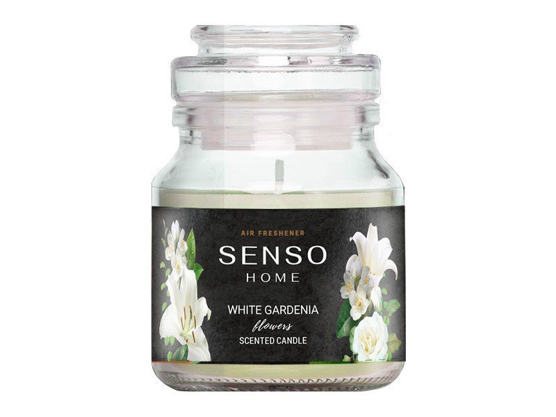 Zapach SENSO Home Scented Candle, świeca zapachowa 130 g, White Gardenia