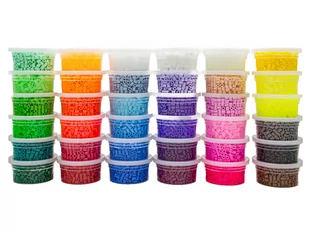 Koraliki Do Prasowania, Prasowanki 18000szt , Prasowanka, Koraliki Uzupełniające Do Prasowanek, 36 Kolorów, Uzupełniacz, Zapas - Prace ręczne dla dzieci - miniaturka - grafika 2