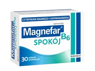 Magnefar B6 Spokój 30 tabletek - Witaminy i minerały - miniaturka - grafika 1