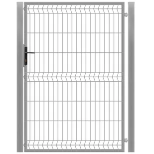 Furtka 3D ocynk 100 x 150 cm komplet prawa Polbram - Ogrodzenia - miniaturka - grafika 1