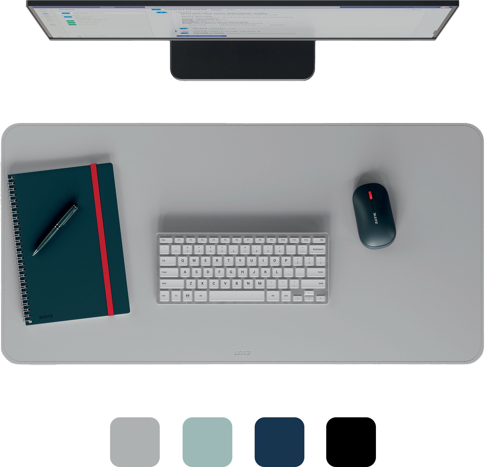 Writing pad Leitz 80x40 cm grey 53820085