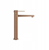 Baterie umywalkowe - Washbasin faucet INVENA GLAMOR, copper color, high - miniaturka - grafika 1