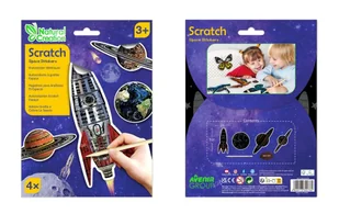 Naklejki Do Wydrapywania Kosmos - Zabawki kreatywne - miniaturka - grafika 1