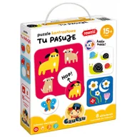 Puzzle - CzuCzu Puzzle kontrastowe Tu pasuje - Bright Junior Media - miniaturka - grafika 1