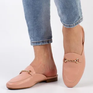 Różowe klapki damskie z zakrytymi palcami Vinceza 17200 - Klapki i japonki damskie - miniaturka - grafika 1