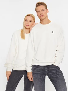 Converse Bluza Standard Fit Left Chest Star Chev Emb Crew Ft 10023861-A09 Écru Regular Fit - Bluzy męskie - miniaturka - grafika 1