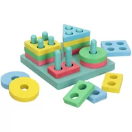 Sortery dla dzieci - Drewniany sorter edukacyjny dla dzieci sorter figur - miniaturka - grafika 1
