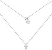 Biżuteria religijna - Srebrny naszyjnik z krzyżykiem - miniaturka - grafika 1