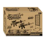 Zabawki militarne - Zestaw Strzelanie Do Celu Stojąca Tarcza Strzelecka Pistolety Naboje Wojsko - miniaturka - grafika 1