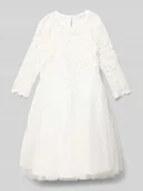 Sukienki i spódniczki dla dziewczynek - Sukienka o długości do kolan z okrągłym dekoltem - miniaturka - grafika 1