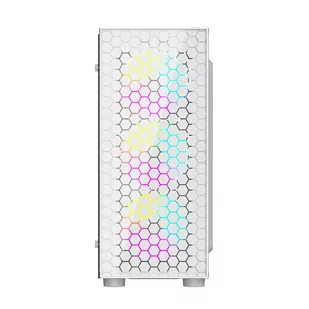 GEMBIRD OBUDOWA FORNAX 500W MIDI-TOWER (2X USB 3.1, 1X USB 2.0, HD AUDIO, SZKLANY PANEL BOCZNY, PODŚWIETLENIE ARGB) BIAŁA - Obudowy komputerowe - miniaturka - grafika 3
