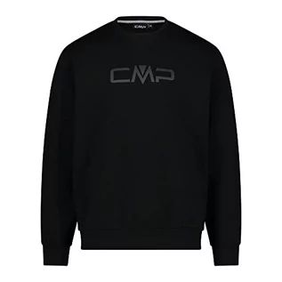 Bluzy męskie - CMP męska Bluza z polaru Stretch w zwykłym kolorze Bluza, czarny, 50 - grafika 1