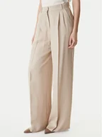 Spodnie damskie - Marella Spodnie materiałowe Adito 2615131221 Beżowy Straight Fit - miniaturka - grafika 1