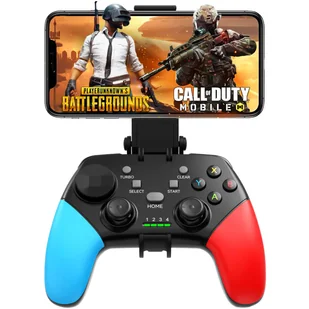 Gamepad Pad bezprzewodowy Bluetooth Alogy kontroler do gier + uchwyt na telefon Android iOS PS3 PS4 PC TV Nintendo Switch Joystick Czarny - Kontrolery gier na PC - miniaturka - grafika 9