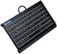 Klawiatury - KeySonic KSK-3011ELC (DE) klawiatura USB QWERTZ Niemiecki Czarny 60964 - miniaturka - grafika 1
