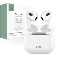 Słuchawki - TECH-PROTECT UltraBoost TWS EearPhone Core Biały - miniaturka - grafika 1