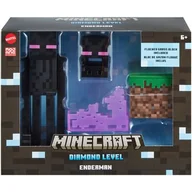 Figurki kolekcjonerskie - Figurka MATTEL Minecraft Diamentowy poziom Enderman HLN40 - miniaturka - grafika 1
