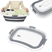 Inne artykuły do sprzątania - KOSZ NA PRANIE silikonowy z odpływem, Składana miska - miniaturka - grafika 1