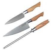 Noże kuchenne - Zestaw noży ESSENTIAL PROFESSIONAL OLIVE WOOD - miniaturka - grafika 1